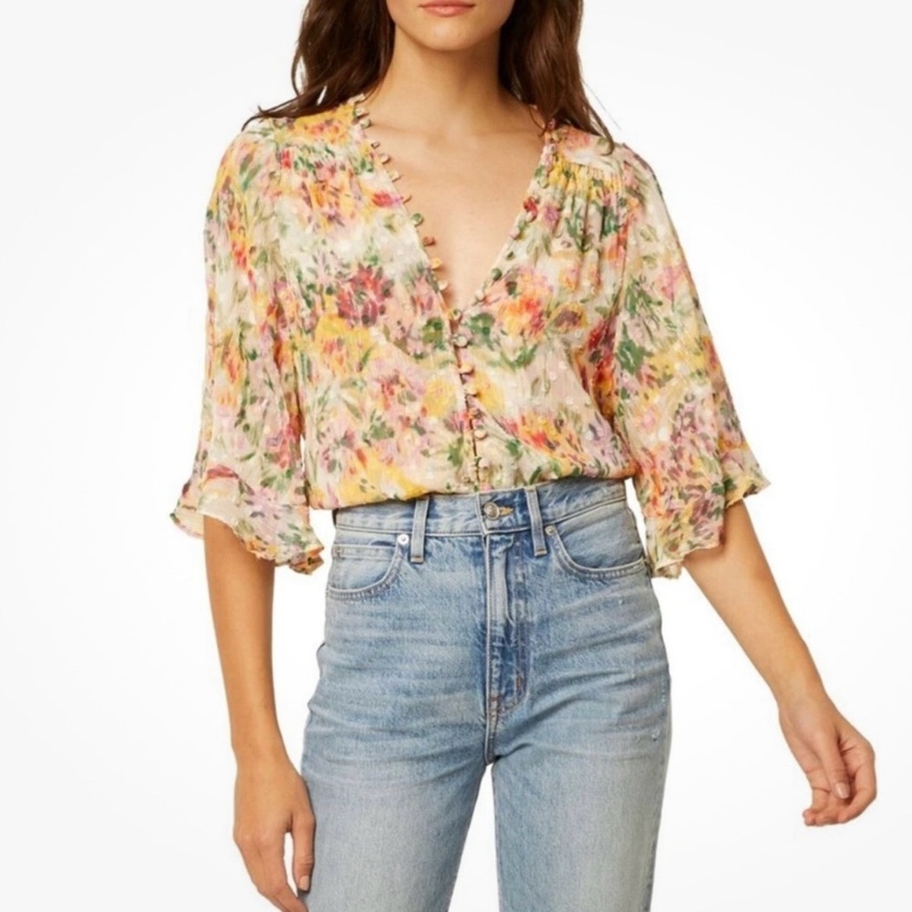 MISA Los Angeles Para Top in Bahara Floral